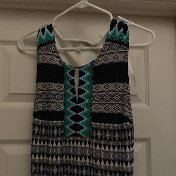 Floor length size 14 sleeveless dress. Sandra Darren make. Wore once. - Picture 5 of 6